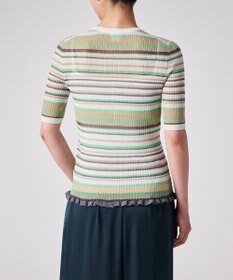 Paul Smith ラメボーダー リブ カーディガン