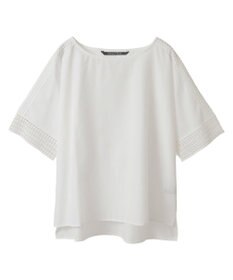 YECCA VECCA レースMIXドルマンブラウス