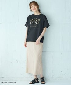 ANY 【MAISON KAYSERコラボ】箔プリントロゴ半袖Tシャツ