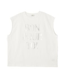 earth music&ecology 【綿100％】フレンチスリーブプリントＴシャツ
