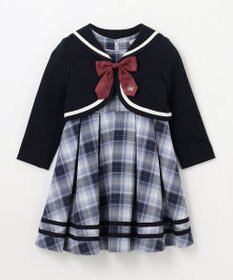 ANY KIDS ジャケット付き チェック ワンピース