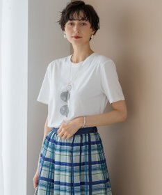 23区 L 【洗える】コンパクトヤーン スムース Tシャツ