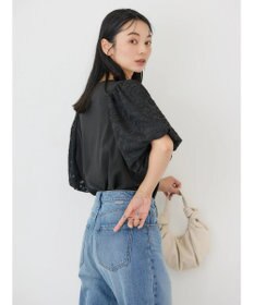 AMERICAN HOLIC ジャガードスリーブカットプルオーバー