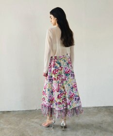GRACE CONTINENTAL フラワーガーデンプリントスカート