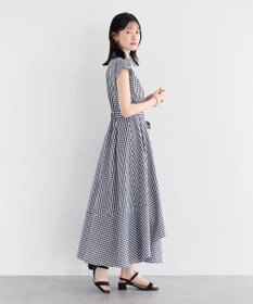 YECCA VECCA フラワーレースカシュクールワンピース