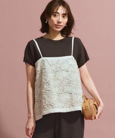 23区 【新色追加/見上愛さん着用】レーヨンポリエステルストレッチ プルオーバー ニット ダークブラウン系