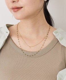 AMERICAN HOLIC 【ステンレス】プチトップカラーMIX2連ネックレス