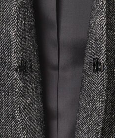 ICB ミックスヤーンツイード ノーカラージャケット