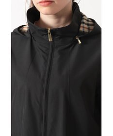 DAKS フーデッドライトタフタブルゾン