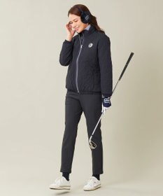 23区GOLF 冬の暖かボトム【WOMEN】ボンディング テーパードパンツ