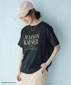 ANY 【MAISON KAYSERコラボ】箔プリントロゴ半袖Tシャツ