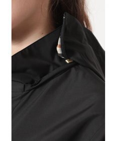 DAKS フーデッドライトタフタブルゾン