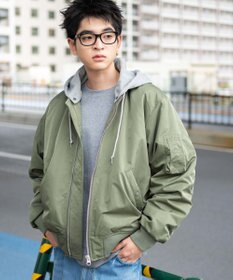 WEGO 【ユニセックス着用ITEM】パテッドフードMA－1