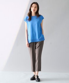 ANY 【洗濯機可】フレンチスリーブニットプルオーバー