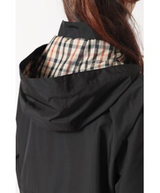 DAKS フーデッドライトタフタブルゾン