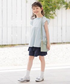 組曲 KIDS 【UVケア】【110-140㎝】マリンボーダー チュニック