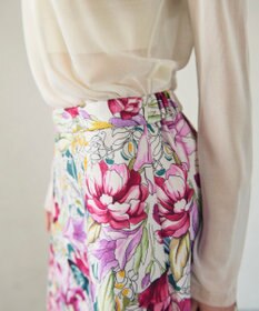 GRACE CONTINENTAL フラワーガーデンプリントスカート