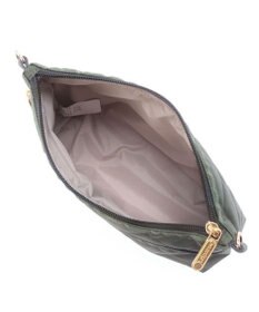 LeSportsac CHAIN COSMETIC CLUTCH/ダークオリーブチェーンキルト