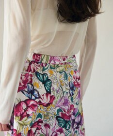 GRACE CONTINENTAL フラワーガーデンプリントスカート