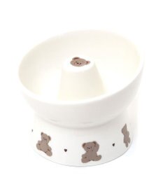 PET PARADISE ペットパラダイス 高さのある フードボウル 早食い防止 《くま 》