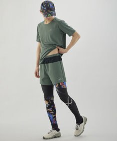 CW-X 【MEN】 CW-X トップス 【薄軽ランニングシャツ】 半袖 3分袖 Ｕネック 吸汗速乾性(本体) メンズ DLO155 /ワコール