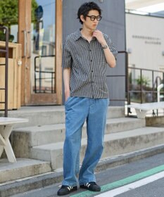 WEGO 【ユニセックス着用ITEM/ウエストゴム】ユルフィットデニムイージーパンツ