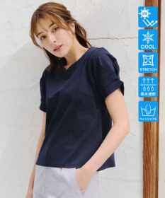 Tiaclasse 【UVケア・接触冷感】“あまラク” ハートネックカットソートップス