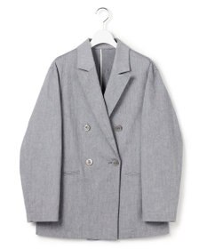 23区 L 【先行予約】スラブツイルストレッチ オーバーサイズ ダブルジャケット