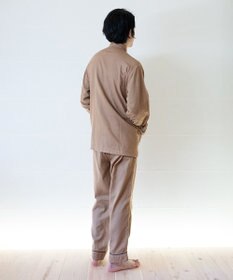 京和晒綿紗 【紗栄子さん愛用パジャマの色違い/UNISEX】ガーゼパジャマ 2重合わせ 柿渋