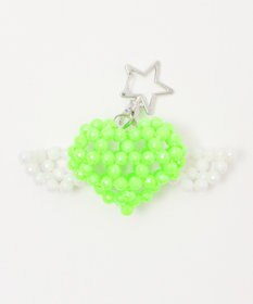 WEGO ハートウィングビーズキーホルダー