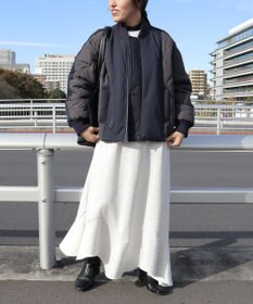 CRAFT STANDARD BOUTIQUE ライン入り裾フリルワンピース