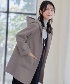 Tiaclasse ダブルフェイスニットロングコート