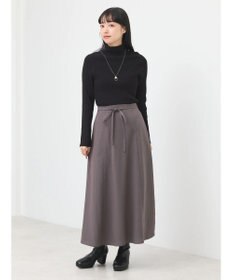 earth music&ecology リボンフレアスカート