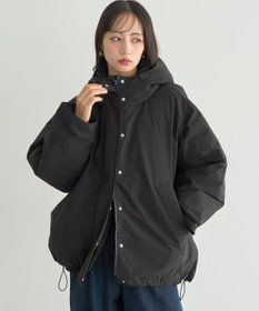 earth music&ecology フーデットパファーコート