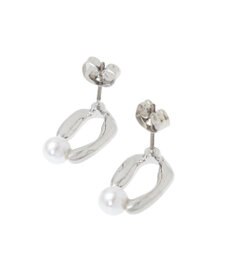 AMERICAN HOLIC パールオーバルフレームピアス