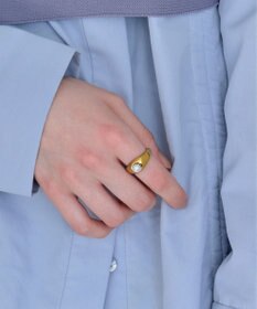 Phoebe 〈金属アレルギー対応〉アイコニックボリュームパールリング/ステンレス/大ぶり/存在感◎/主役級