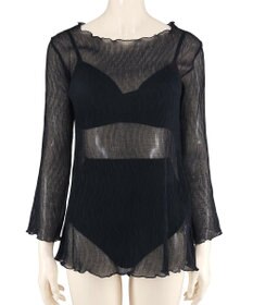 San-ai Resort（三愛水着楽園） 【WEB限定】シアー素材トップス3点セット水着