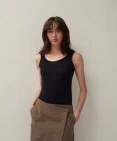 ATON FRESCA CIRCULAR RIB | タンクトップ