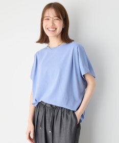 ANY 【洗濯機可/UVケア/接触冷感】フレンチスリーブロゴ・カラーTシャツ
