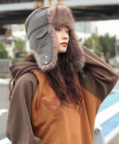 WEGO 【ユニセックス着用ITEM/暖かい】フライトキャップ