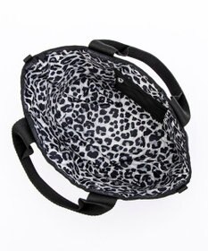 LeSportsac SM REVERSIBLE PKT TOTE/2ウェイブラック/ニュートラルレオパード