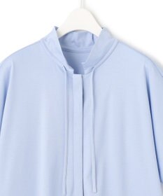 ICB 【WEB限定】ブラウスライクスムース スタンドカラーカットソー