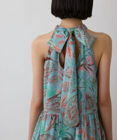 GRACE CONTINENTAL リゾートプリントティアードワンピース