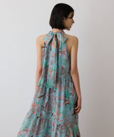 GRACE CONTINENTAL リゾートプリントティアードワンピース