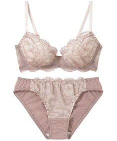 AMPHI ブラジャー ショーツセット まる胸メイク 推し活・推し事応援 Aカップあり 【ブラショーツセット】 上下セット ブラ BBJ201 アンフィ／ワコール