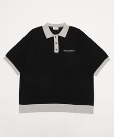 WEGO 【ユニセックス着用ITEM/MLサイズ展開】ワンポイントニットポロシャツ（SS）