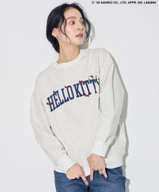 ANY 【ハローキティ×ANY】ロゴスウェット ライトグレー