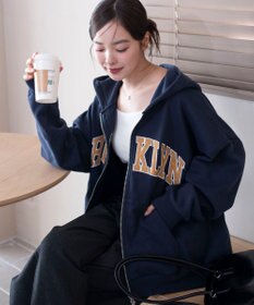 WEGO グラフィックBIGZIPパーカー