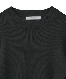 Green Parks もちやわ袖口釦リブニットプルオーバー