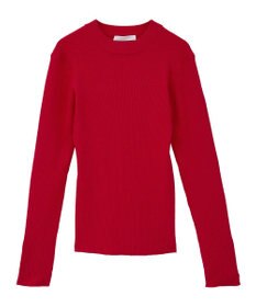 Green Parks もちやわ袖口釦リブニットプルオーバー